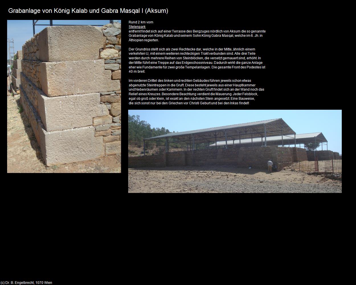 Grabanlage von König Kalab und Gabra Masqal I (Aksum) in Äthiopien(c)B.Engelbrecht