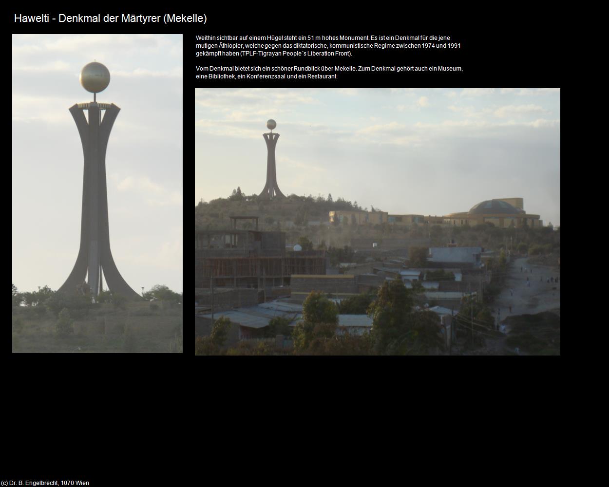 Hawelti - Denkmal der Märtyrer  (Mekelle) in Äthiopien