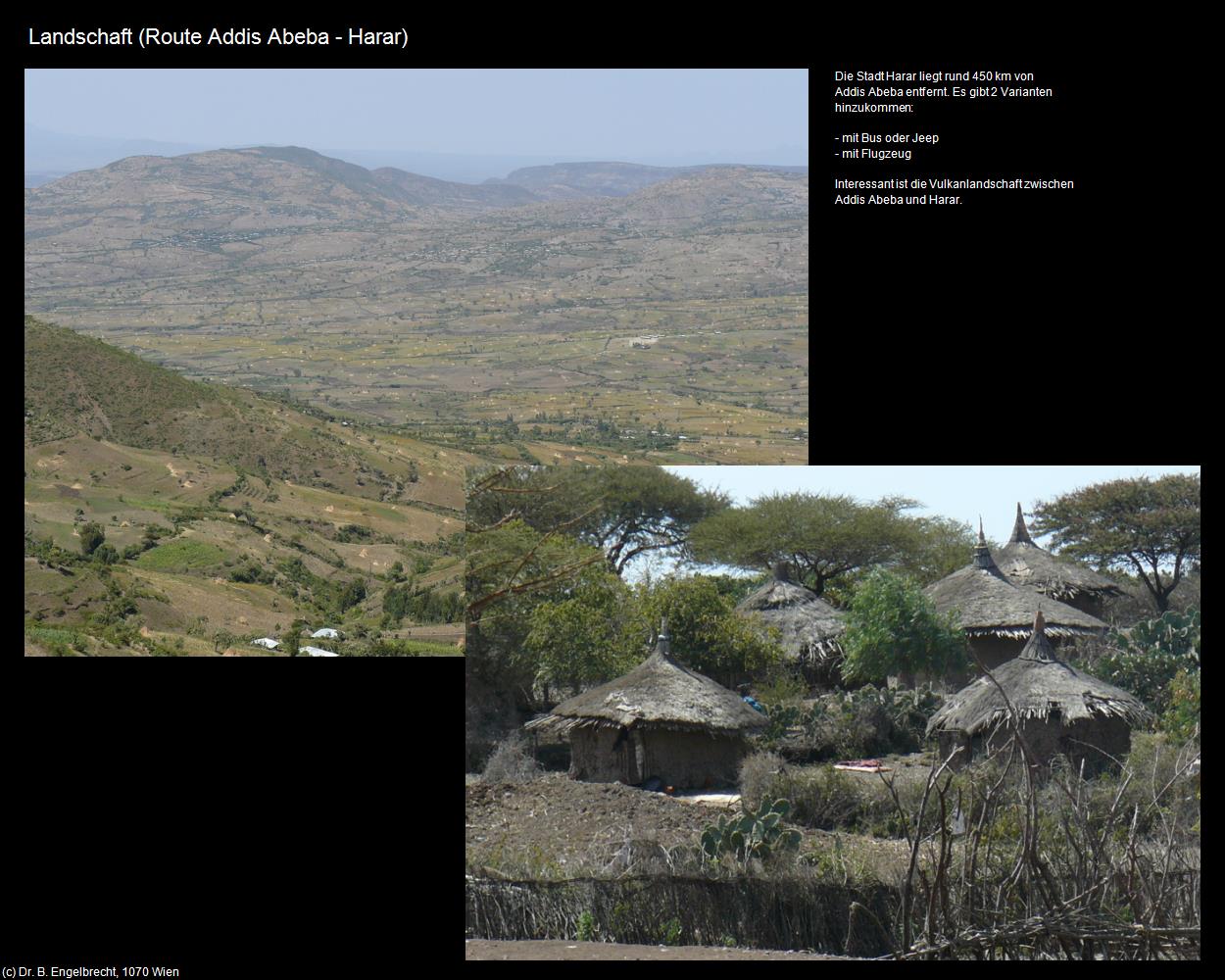 Landschaft (Route Addis Abeba-Harar) in Äthiopien