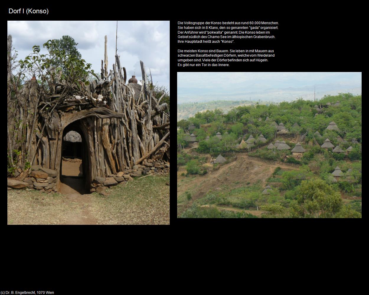 Dorf I (Konso) in Äthiopien