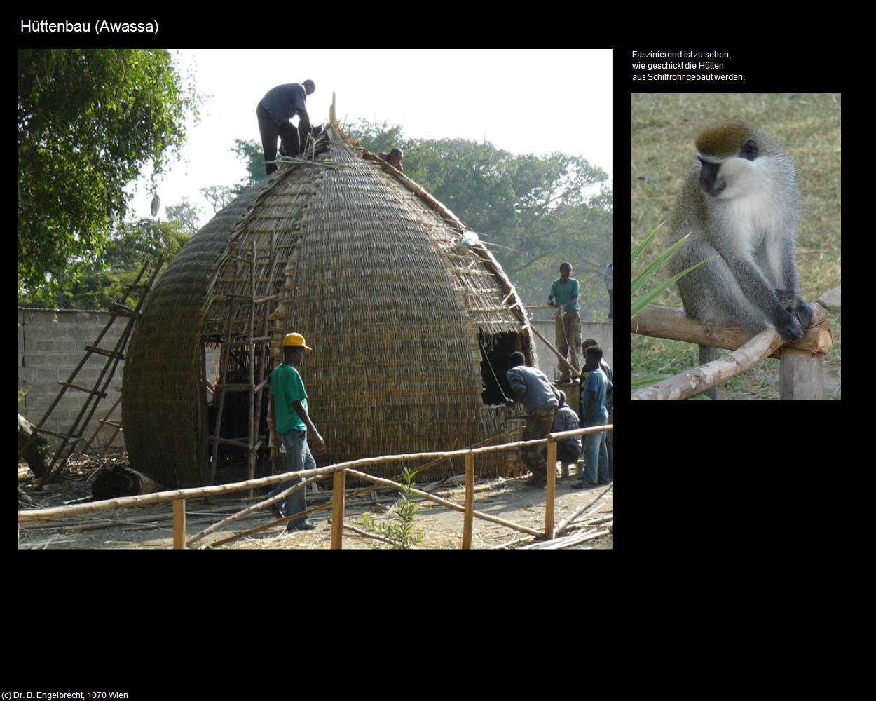 Hüttenbau (Awassa) in Äthiopien
