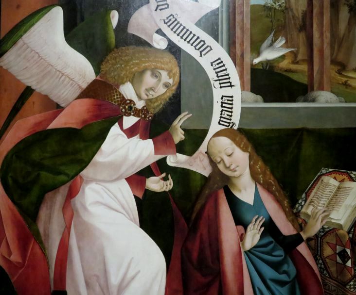 Detail Verkuendigung an Maria, 1490