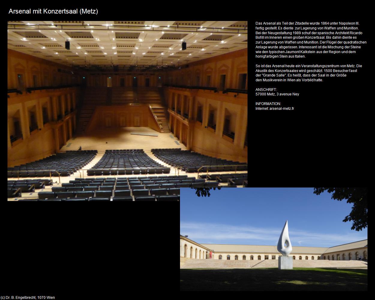 Arsenal mit Konzertsaal (Metz (FR-GES)) in Kulturatlas-FRANKREICH