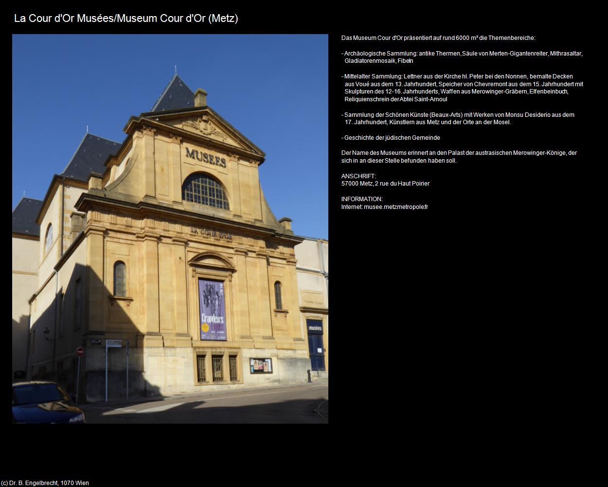 Museum Cour d'Or (Metz (FR-GES)) in Kulturatlas-FRANKREICH