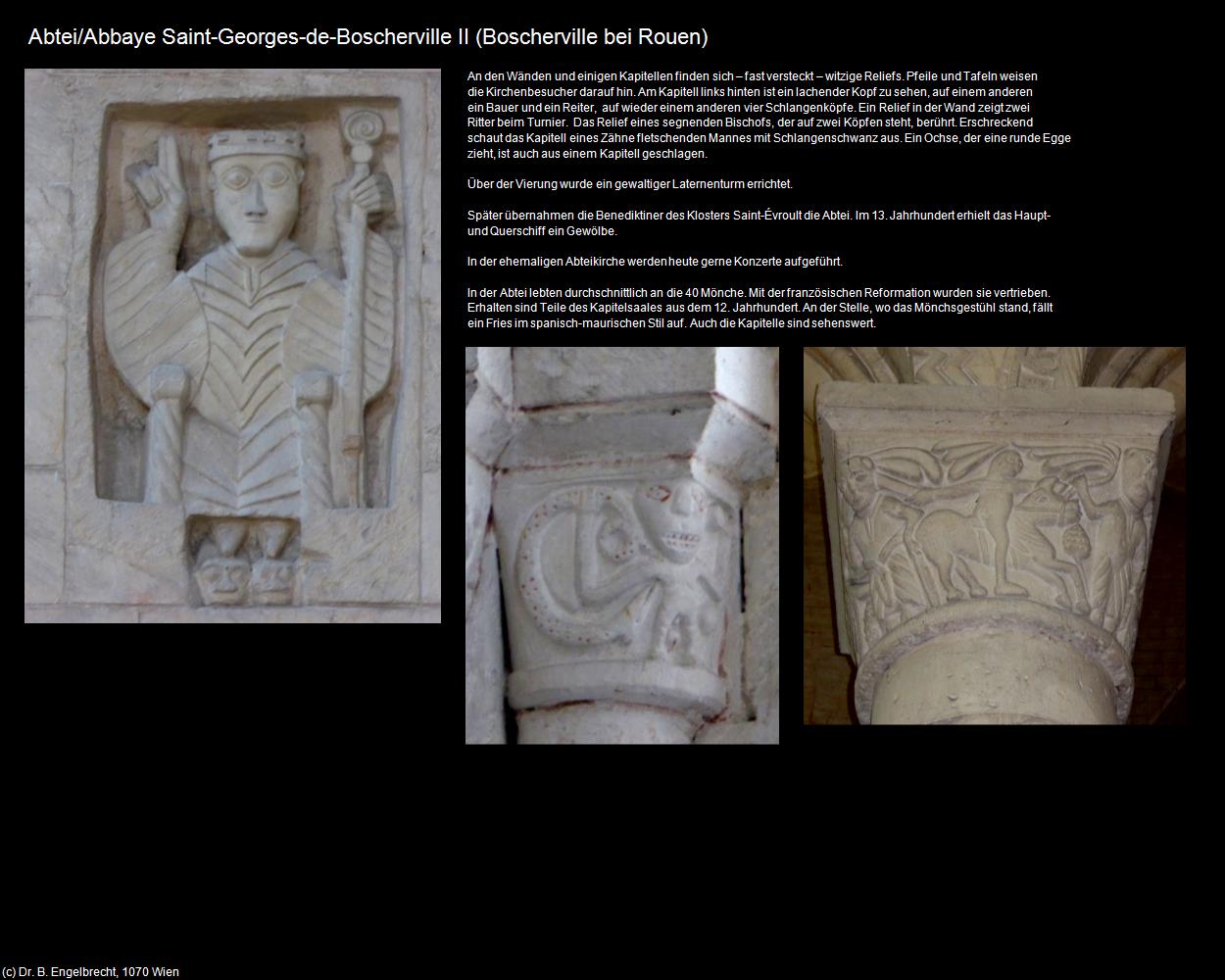 Abbaye Saint-Georges II (Boscherville bei Rouen (FR-NOR)) in Kulturatlas-FRANKREICH