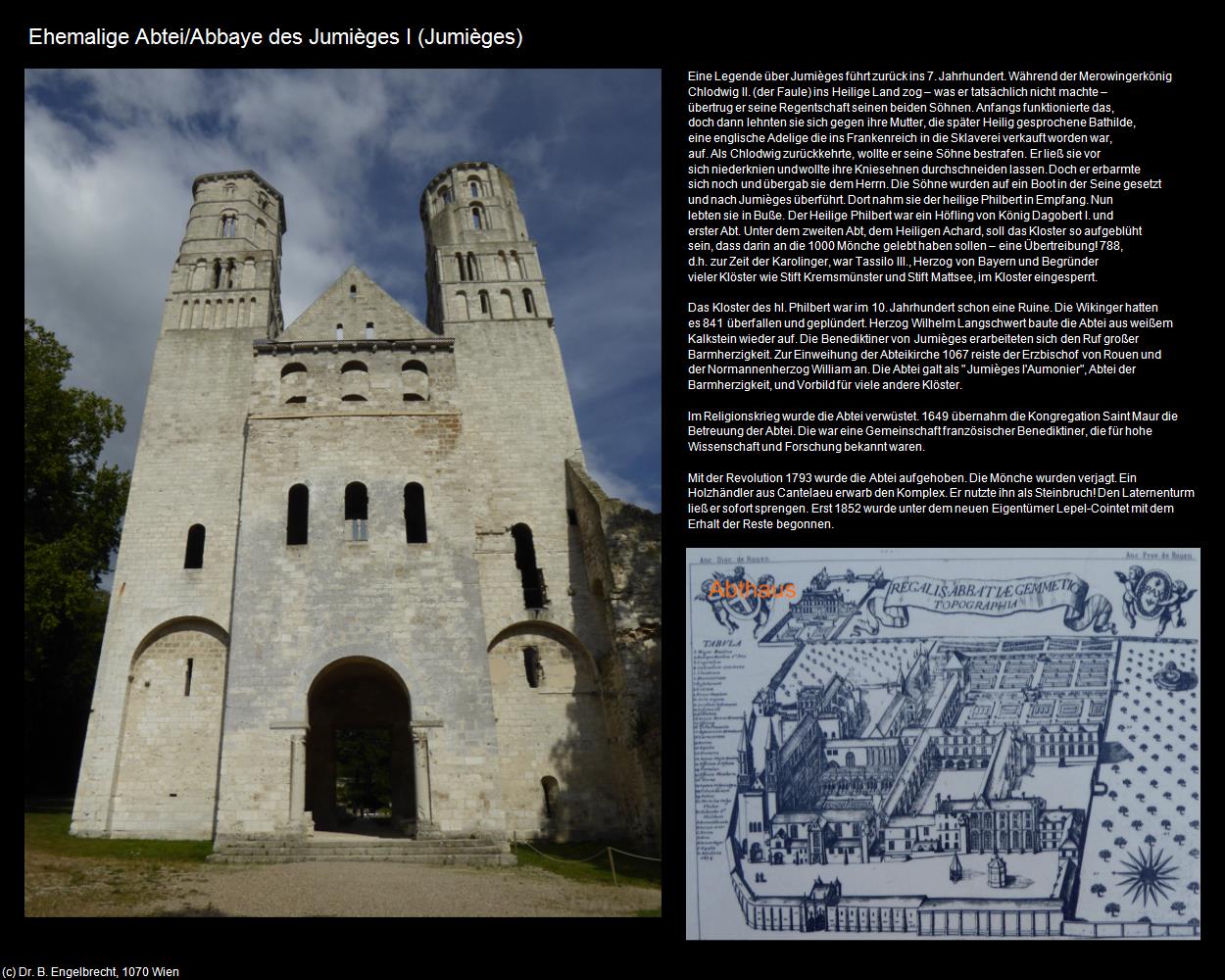 Abbaye des Jumieges I (Jumieges (FR-NOR)) in Kulturatlas-FRANKREICH