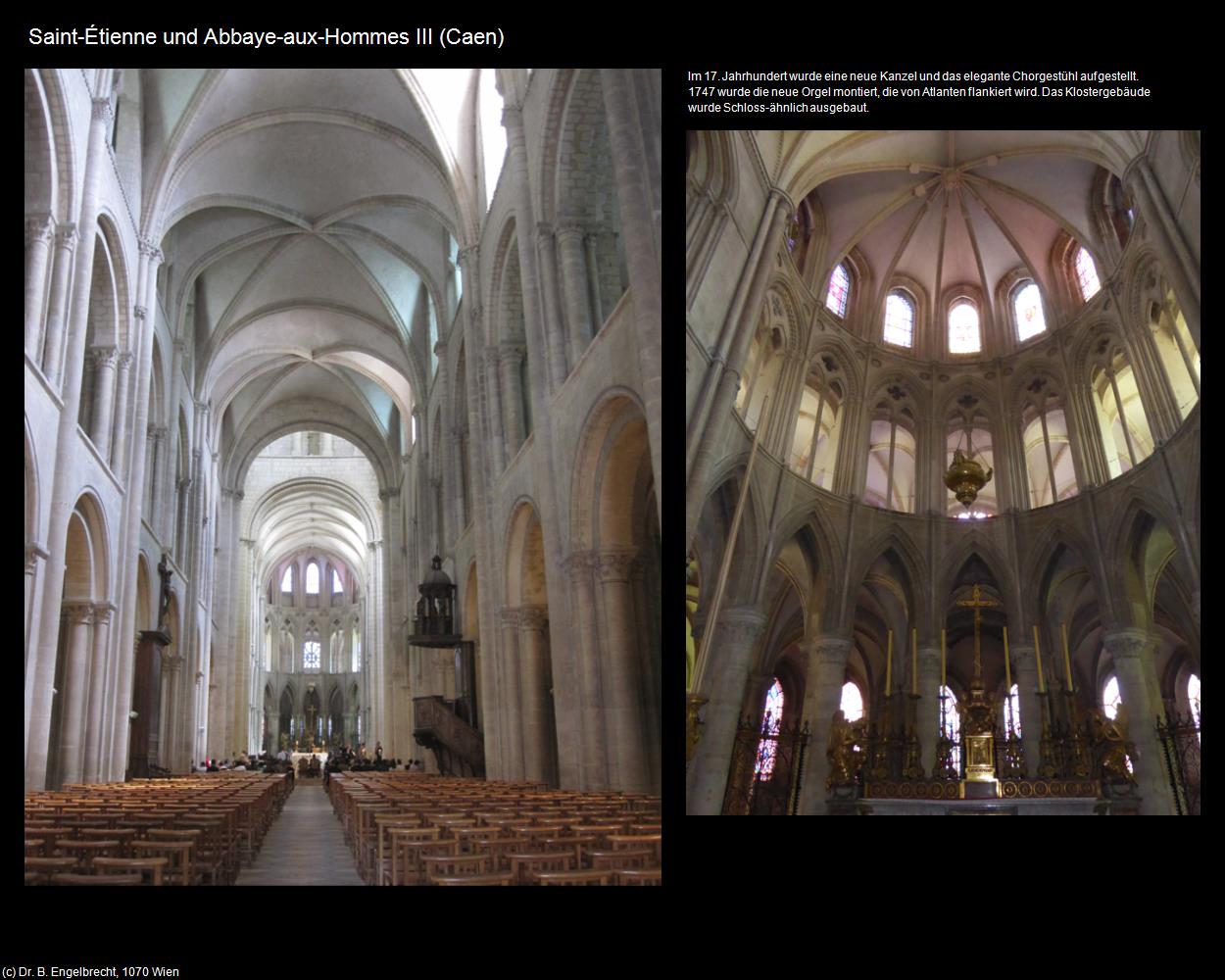 Saint-Etienne und Abbaye-aux-Hommes III (Caen (FR-NOR)) in Kulturatlas-FRANKREICH