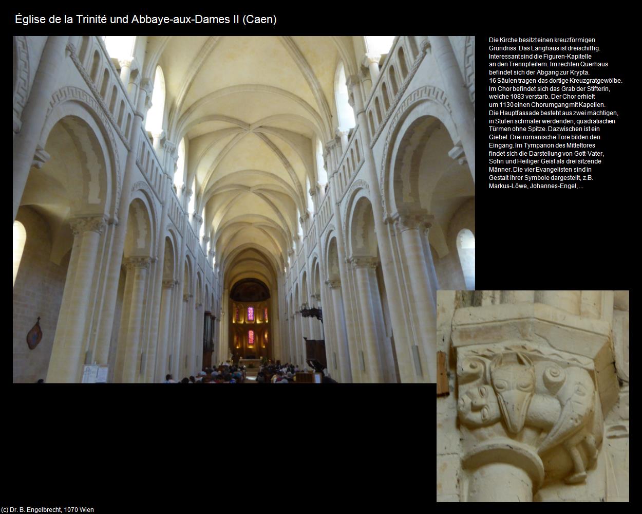 Eglise de la Trinité und Abbaye-aux-Dames II (Caen (FR-NOR)) in Kulturatlas-FRANKREICH