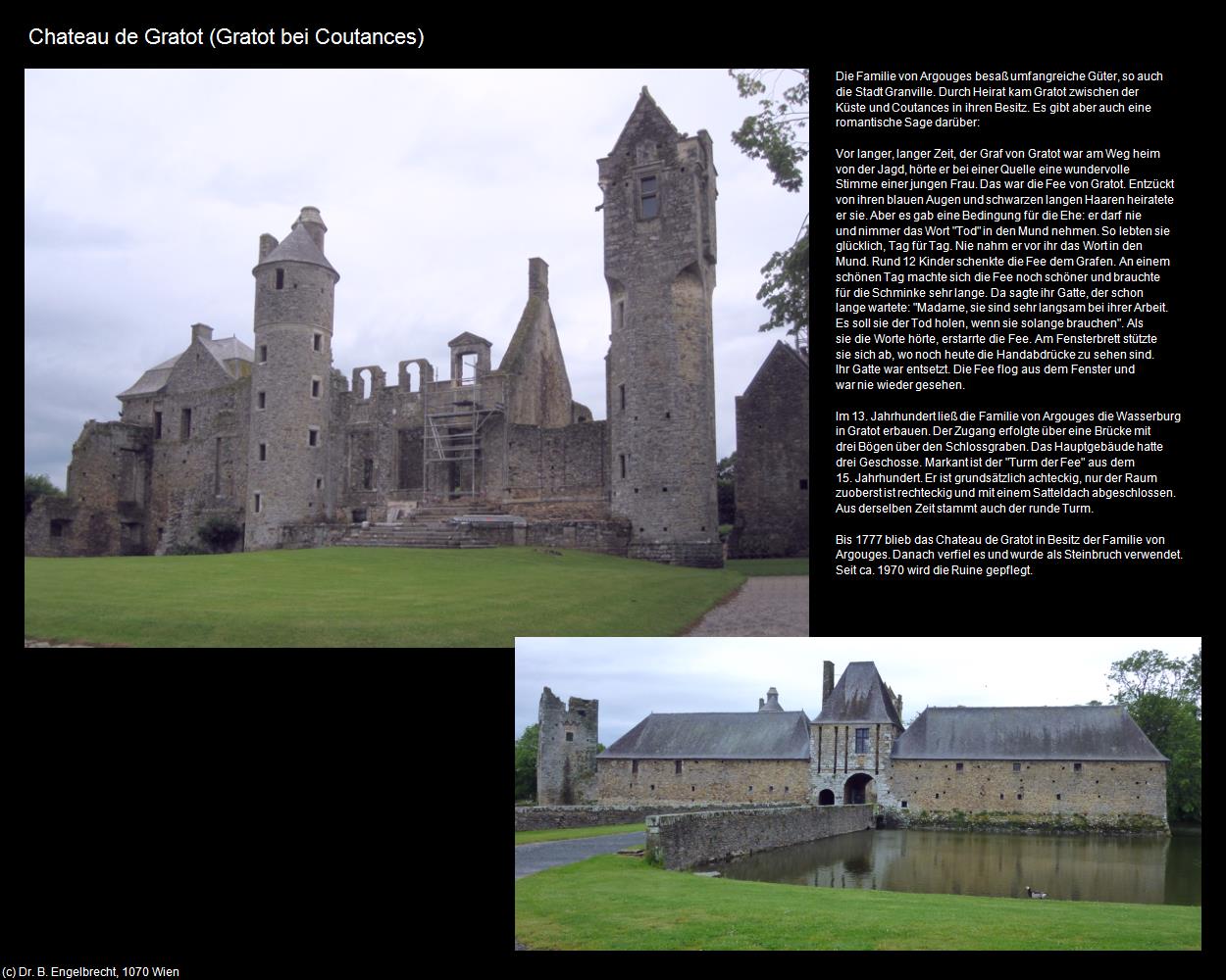 Chateau de Gratot  (Gratot bei Coutances (FR-NOR)) in Kulturatlas-FRANKREICH