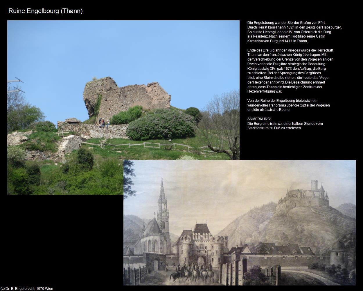 Ruine Engelbourg (Thann (FR-GES)) in Kulturatlas-FRANKREICH