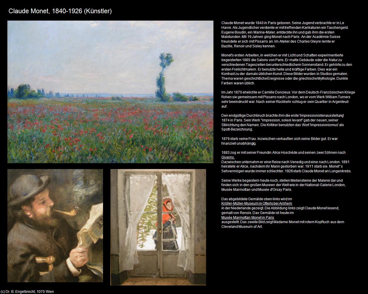 Claude Monet (Giverny (FR-NOR)) in Kulturatlas-FRANKREICH(c)B.Engelbrecht
