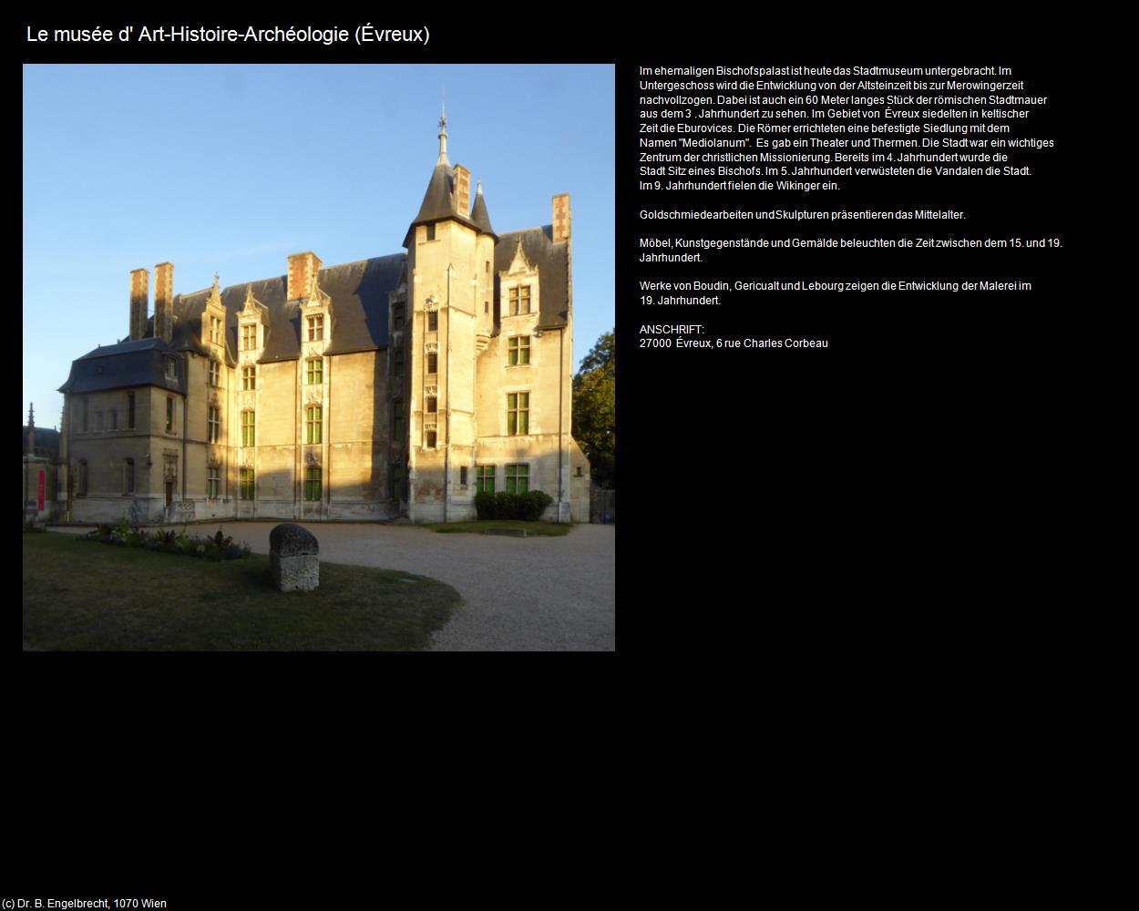 Le musée d' Art-Histoire-Archéologie (Evreux (FR-NOR)) in Kulturatlas-FRANKREICH