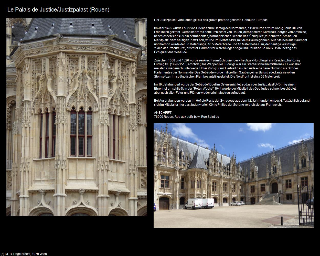 Le Palais de Justice/Justizpalast (Rouen (FR-NOR)) in Kulturatlas-FRANKREICH