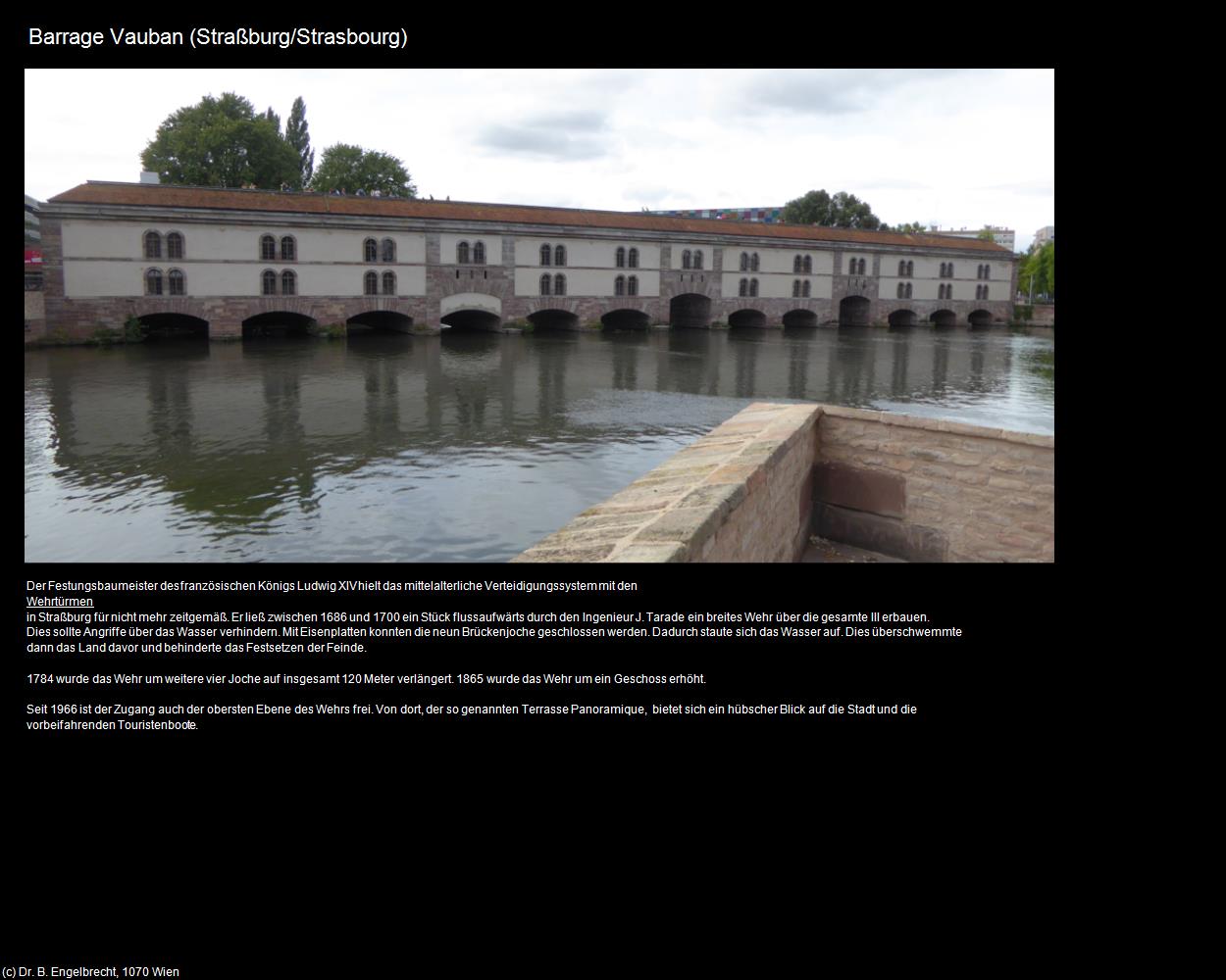 Barrage Vauban (Straßburg/Strasbourg (FR-GES)) in Kulturatlas-FRANKREICH(c)B.Engelbrecht