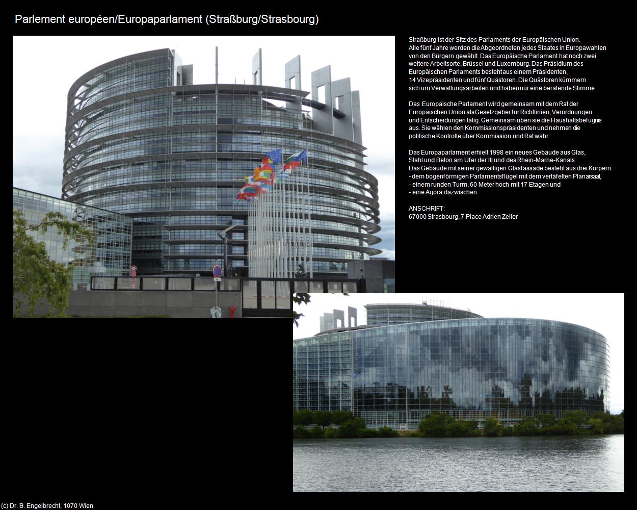 Parlement européen/Europaparlament (Straßburg/Strasbourg (FR-GES)) in Kulturatlas-FRANKREICH