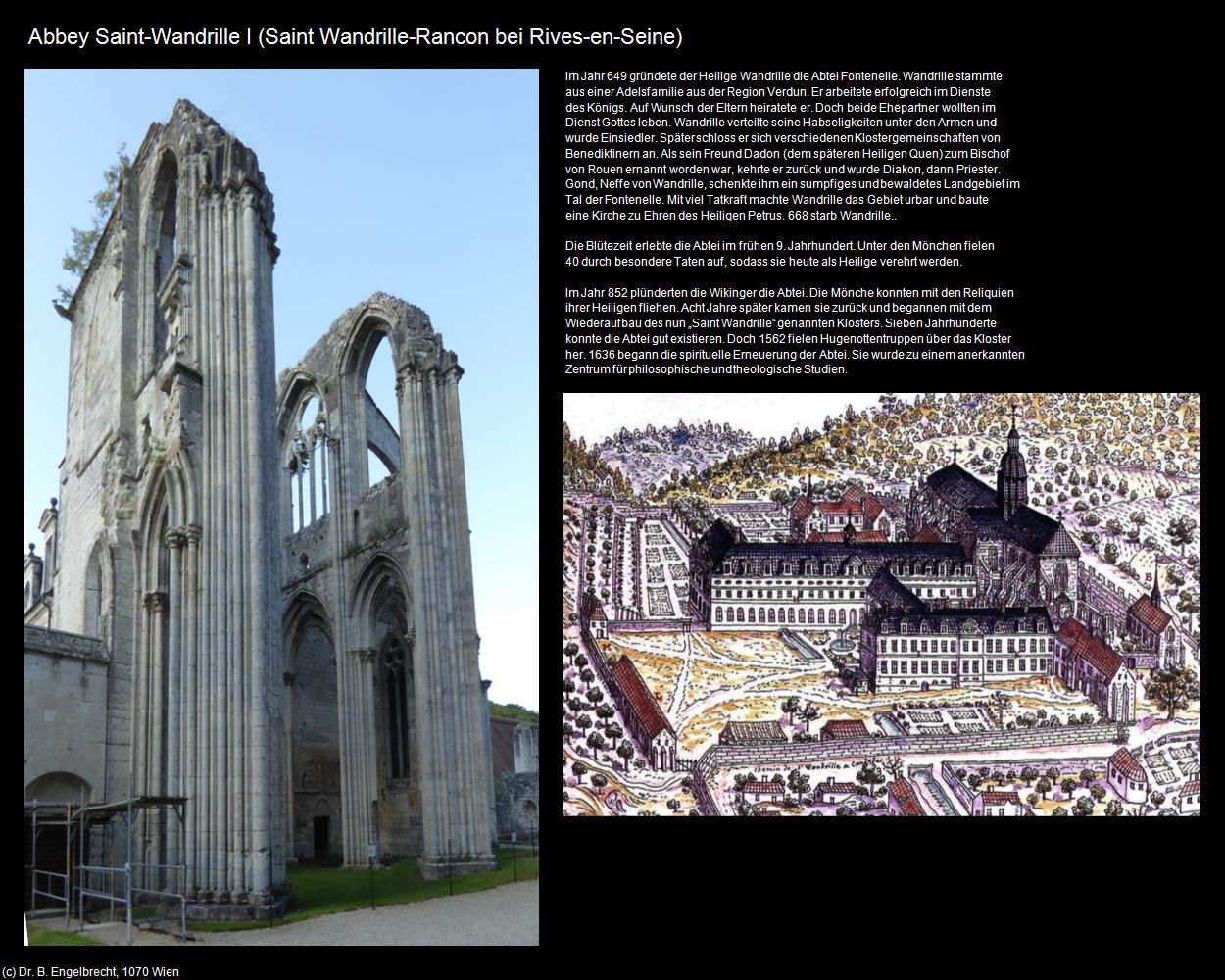 Abbey Saint-Wandrille I (Saint Wandrille-Rancon) (Rives-en-Seine (FR-NOR) ) in Kulturatlas-FRANKREICH