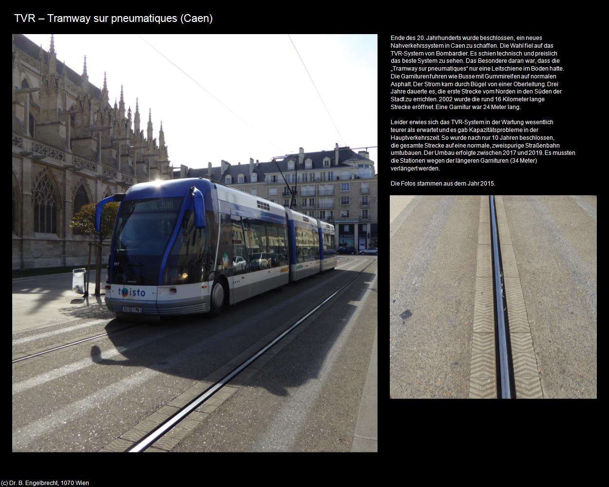 TVR - Tramway sur pneumatiques (Caen (FR-NOR)) in Kulturatlas-FRANKREICH