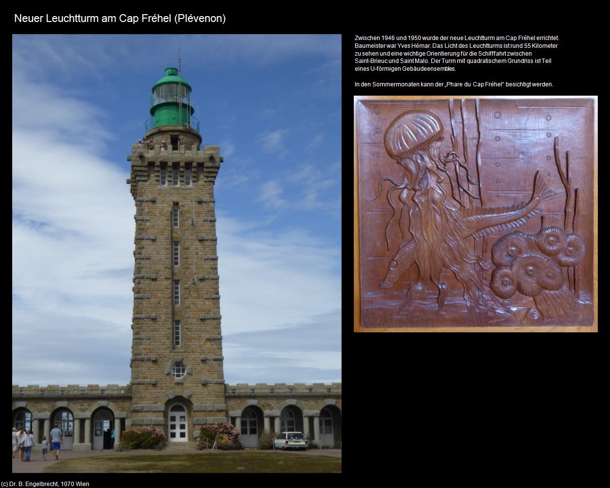 Neuer Leuchtturm am Cap Fréhel (Plévenon (FR-BRE)) in Kulturatlas-FRANKREICH