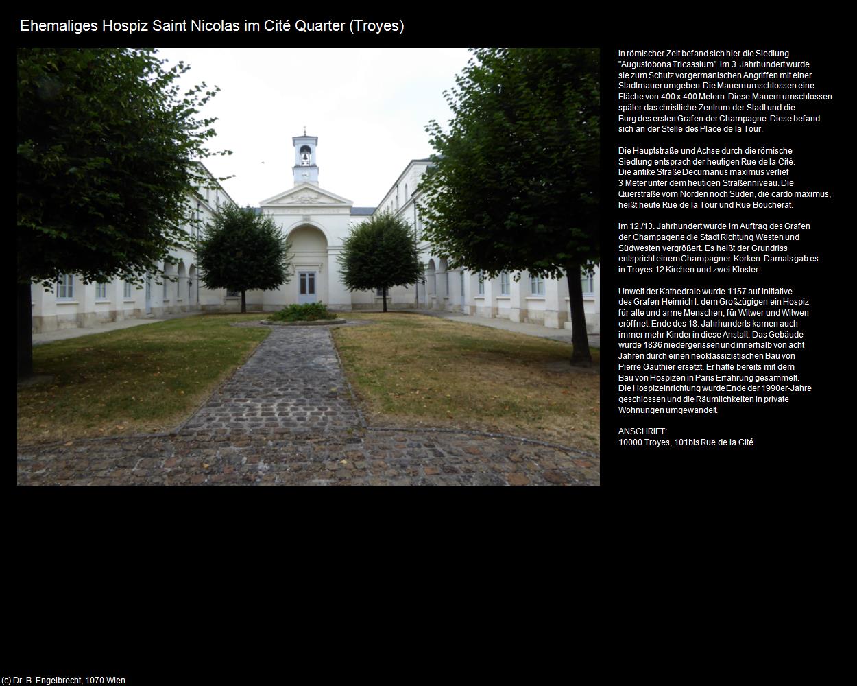 Ehem. Hospiz Saint Nicolas im Cité Quarter  (Troyes (FR-GES)) in Kulturatlas-FRANKREICH