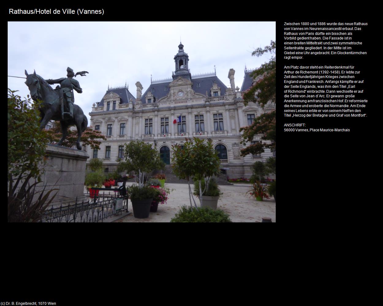 Rathaus/Hotel de Ville  (Vannes (FR-BRE)) in Kulturatlas-FRANKREICH