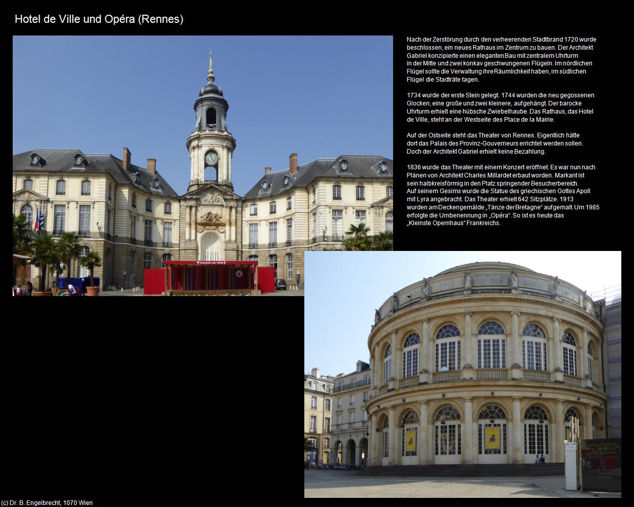 Hotel de Ville und Opéra (Rennes (FR-BRE)) in Kulturatlas-FRANKREICH