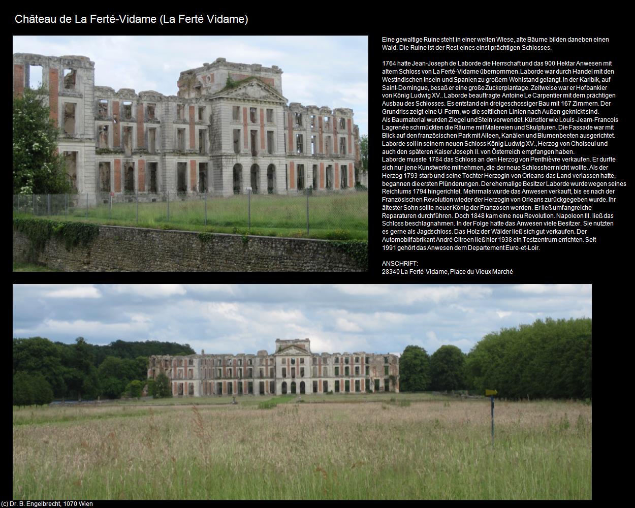 Chteau de La Ferté-Vidame (La Ferté-Vidame (FR-CVL)) in Kulturatlas-FRANKREICH