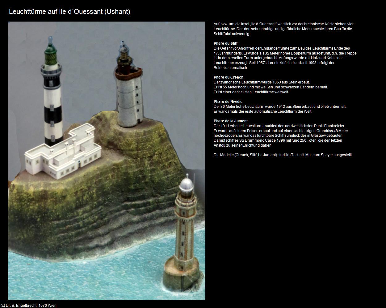 Leuchttürme auf Ile d‘Ouessant   (Ushant (FR-BRE)) in Kulturatlas-FRANKREICH