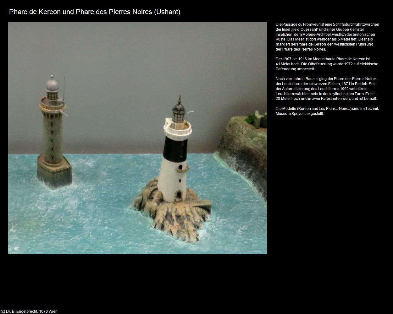 Phare de Kereon und Phare des Pierres Noires   (Ushant (FR-BRE)) in Kulturatlas-FRANKREICH