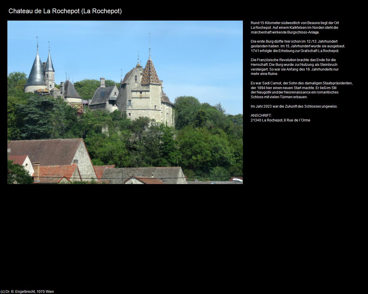 Chateau de La Rochepot (La Rochepot (FR-BFC)) in Kulturatlas-FRANKREICH