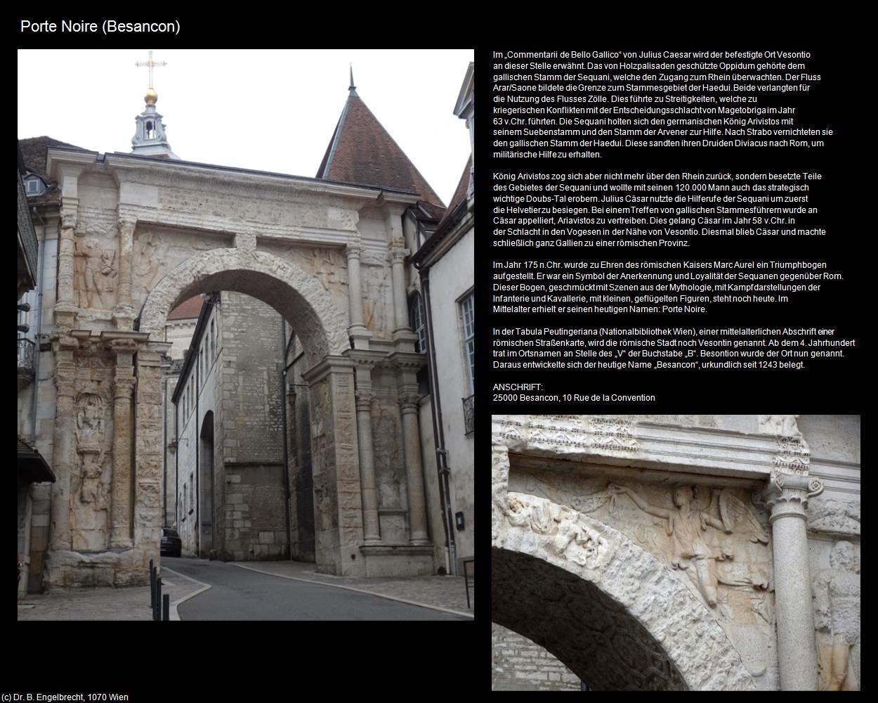 Porte Noire (Besancon (FR-BFC)) in Kulturatlas-FRANKREICH