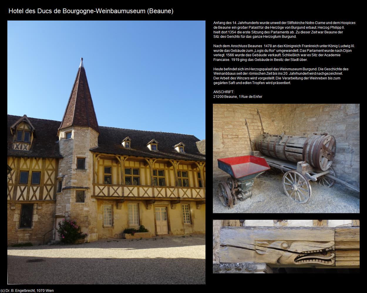 Hotel des Ducs de Bourgogne-Weinbaumuseum (Beaune (FR-BFC)) in Kulturatlas-FRANKREICH