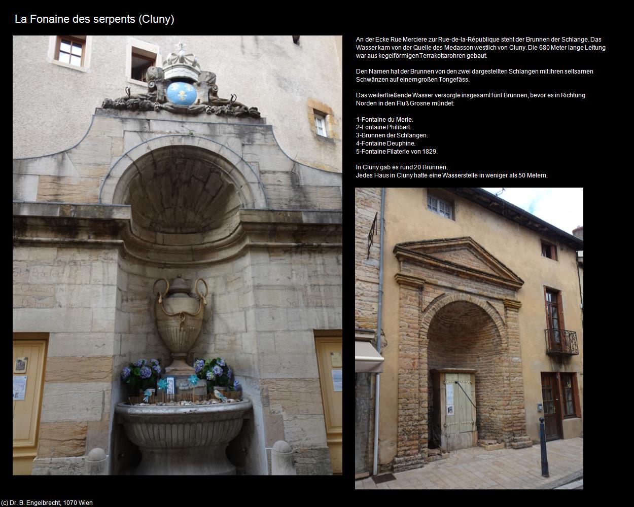 La Fonaine des serpents (Cluny (FR-BFC)) in Kulturatlas-FRANKREICH