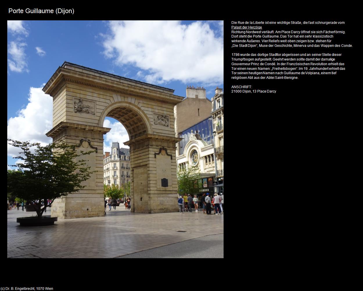 Porte Guillaume (Dijon) (Dijon (FR-BFC)) in Kulturatlas-FRANKREICH(c)B.Engelbrecht