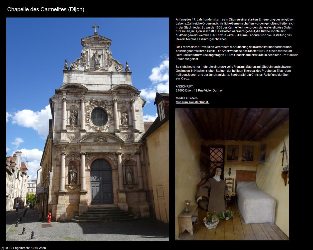 Chapelle des Carmelites (Dijon (FR-BFC)) in Kulturatlas-FRANKREICH(c)B.Engelbrecht