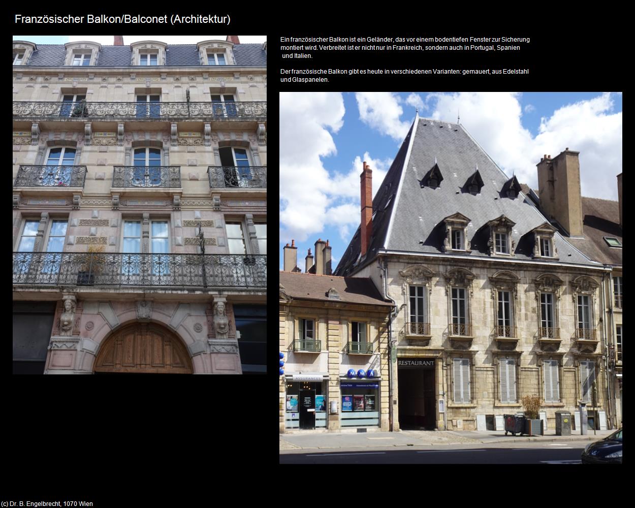 Französischer Balkon/Balconet (Dijon (FR-BFC)) in Kulturatlas-FRANKREICH