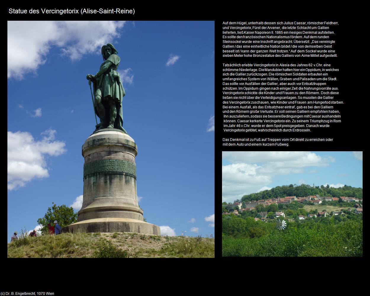 Statue des Vercingetorix (Alise-Saint-Reine (FR-BFC)) in Kulturatlas-FRANKREICH