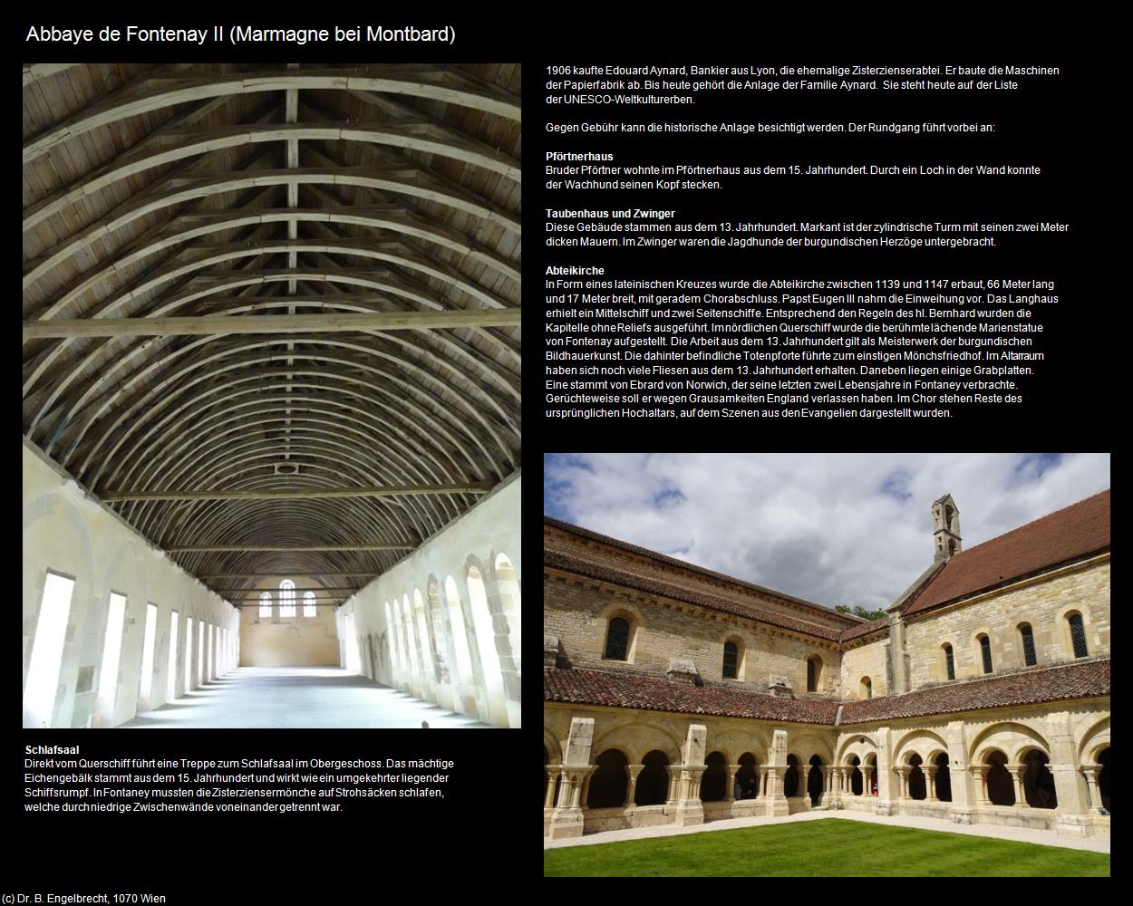 Ehem. Abbaye de Fontenay II (Marmagne bei Montbard (FR-BFC)) in Kulturatlas-FRANKREICH