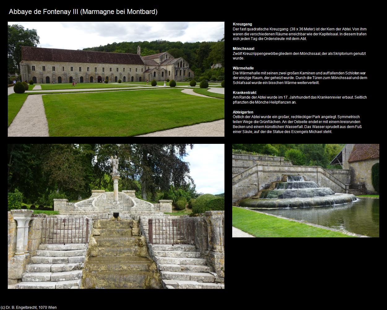 Ehem. Abbaye de Fontenay III (Marmagne bei Montbard (FR-BFC)) in Kulturatlas-FRANKREICH