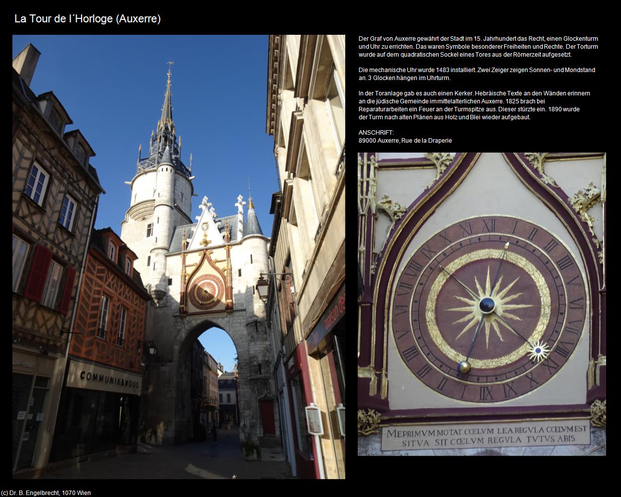 La Tour de l‘Horloge (Auxerre (FR-BFC)         ) in Kulturatlas-FRANKREICH