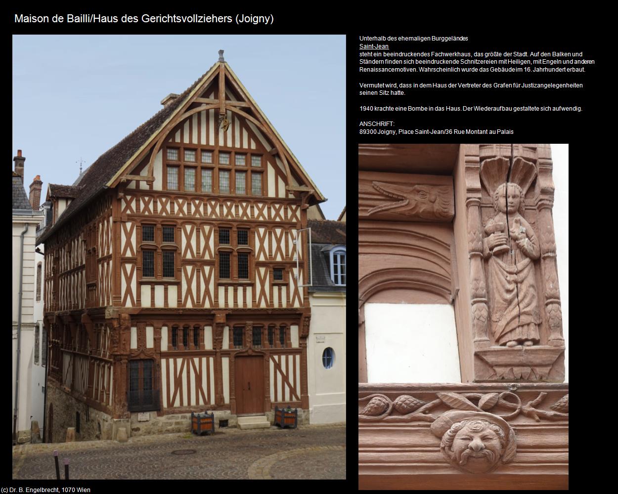 Maison de Bailli (Joigny (FR-BFC)) in Kulturatlas-FRANKREICH(c)B.Engelbrecht