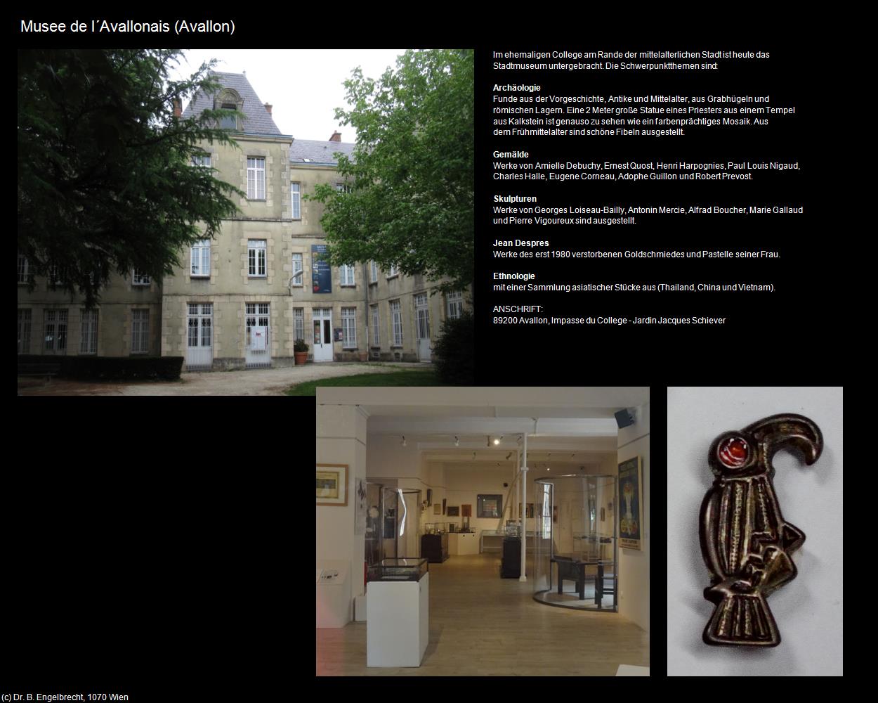 Musee de l‘Avallonais (Avallon (FR-BFC)) in Kulturatlas-FRANKREICH