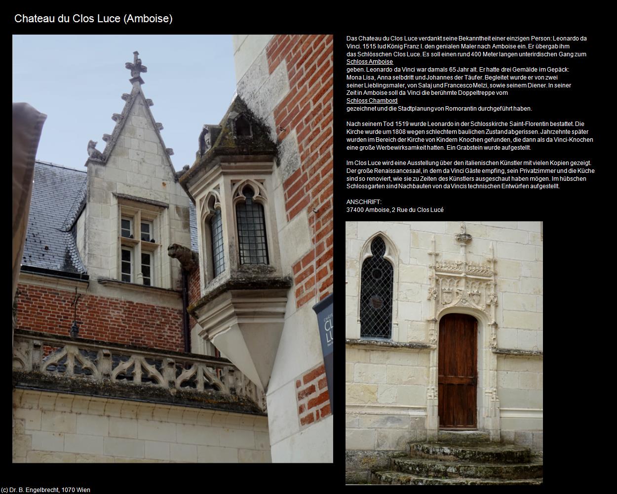 Chateau du Clos Luce (Amboise (FR-CVL)) in Kulturatlas-FRANKREICH(c)B.Engelbrecht