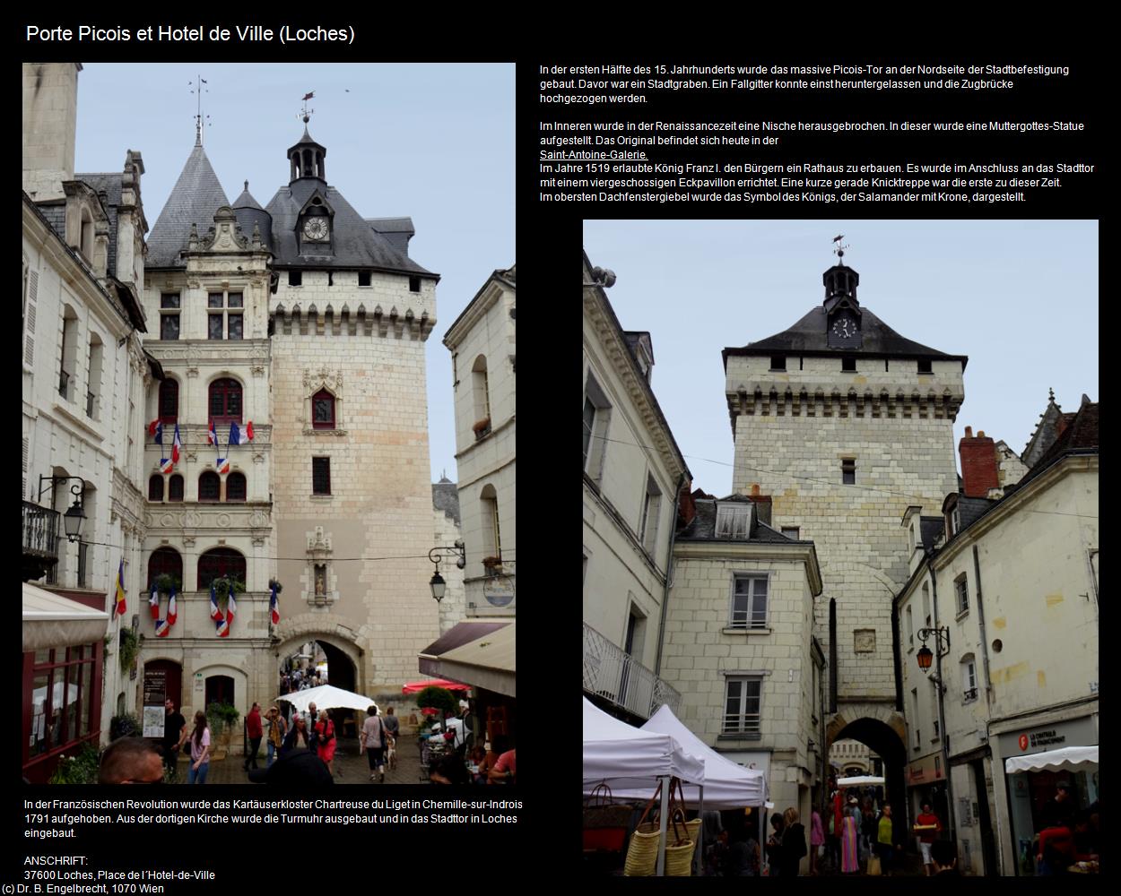 Porte Picois et Hotel de Ville (Loches (FR-CVL)) in Kulturatlas-FRANKREICH(c)B.Engelbrecht