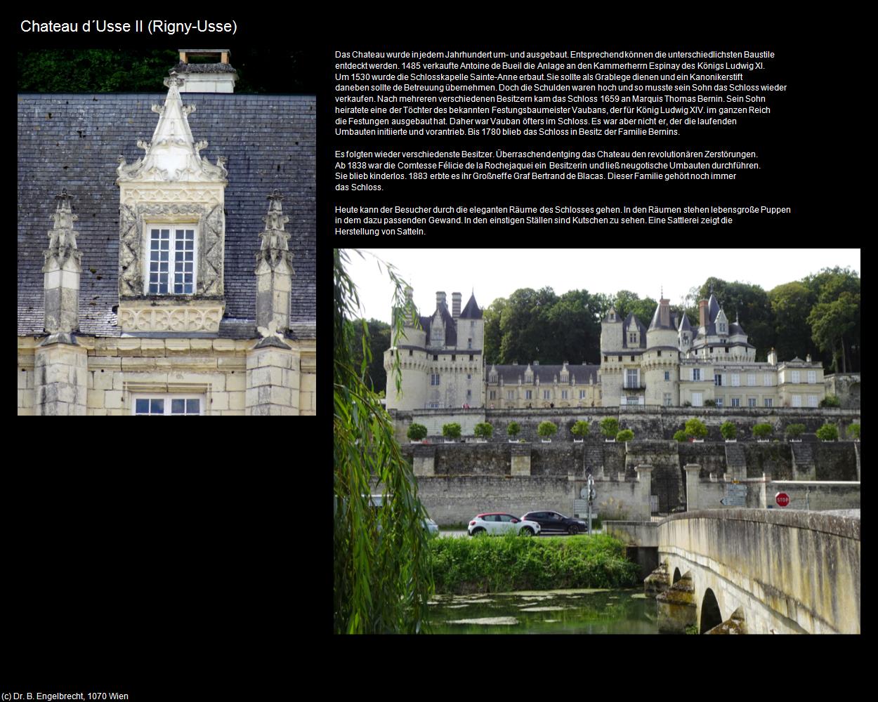 Chateau d‘Usse II (Rigny-Usse (FR-CVL)) in Kulturatlas-FRANKREICH