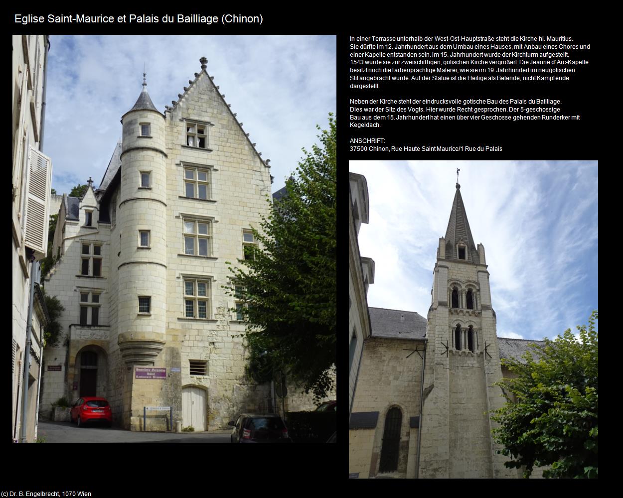 Eglise Saint-Maurice et Palais du Bailliage (Chinon (FR-CVL)) in Kulturatlas-FRANKREICH