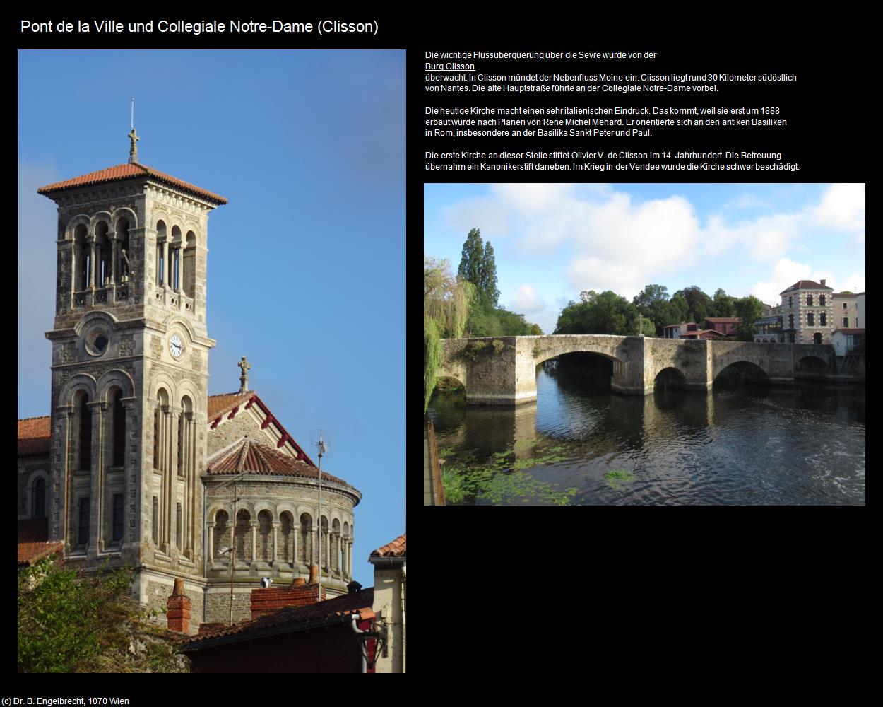 Pont de la Ville und Collegiale Notre-Dame (Clisson (FR-PDL)) in Kulturatlas-FRANKREICH(c)B.Engelbrecht