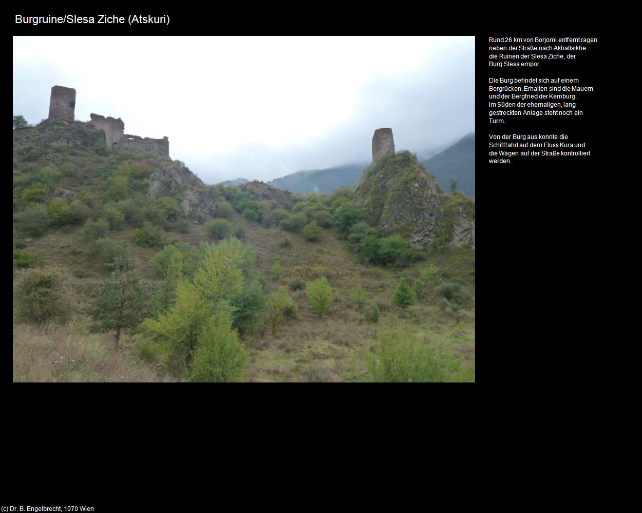 Burgruine/Slesa Ziche   (Atskuri) in GEORGIEN