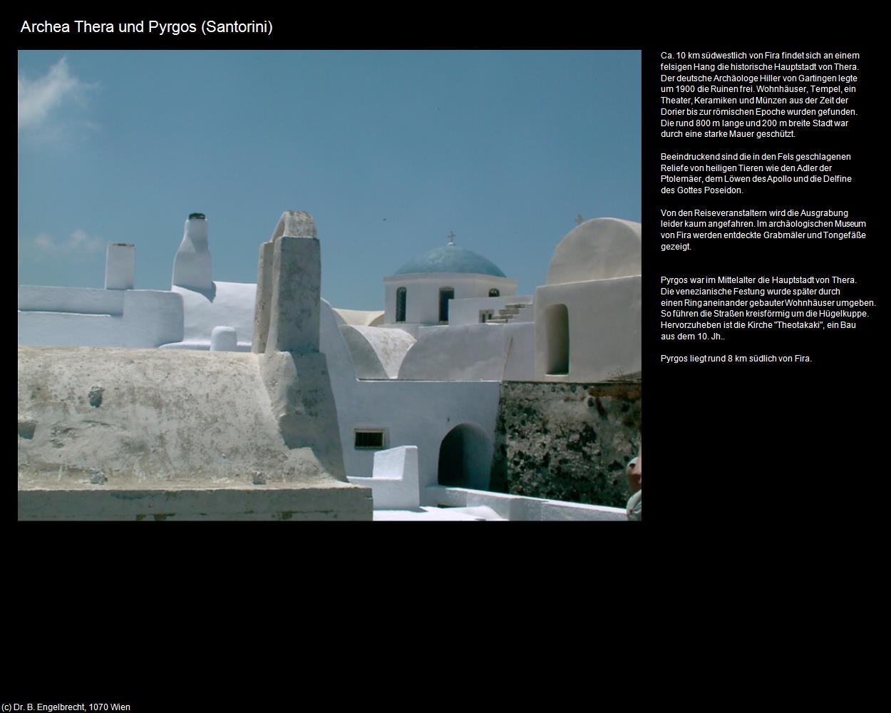 Archea Thera und Pyrgos (SANTORINI) in KRETA und SANTORIN