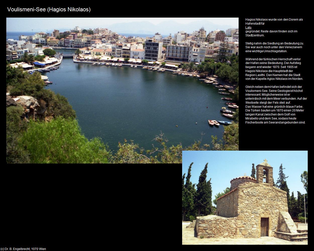 Voulismeni-See (Agios Nikolaos) in KRETA und SANTORIN(c)B.Engelbrecht