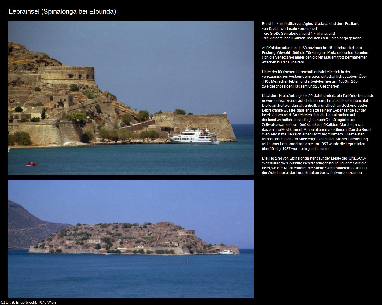 Leprainsel Spinalonga (Elounda) in KRETA und SANTORIN